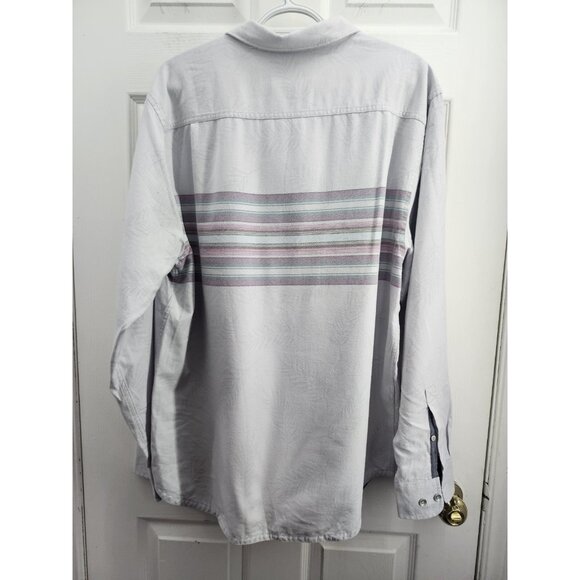 NWT Tommy Bahama Mens Size Large Canyon Beach Flannel Horizon Stripe Shirt NEW - Picture 2 of 13